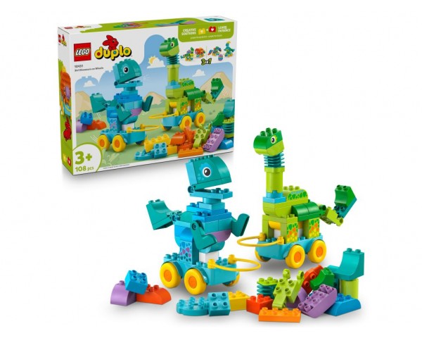 10451 LEGO Duplo Динозавры на колесах 3в1