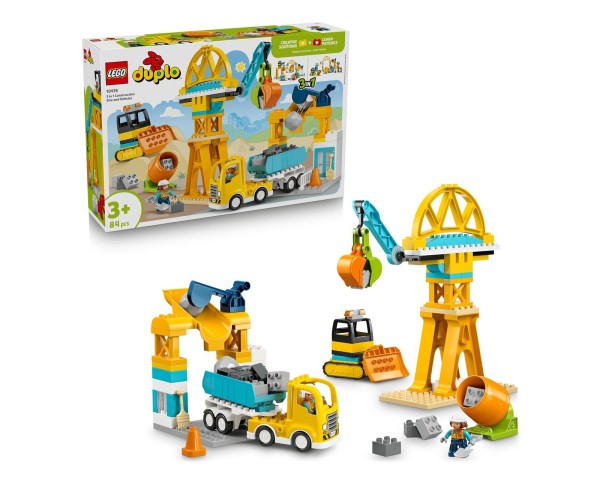 10476 LEGO Duplo Строительная площадка с автомобилями 3 в 1