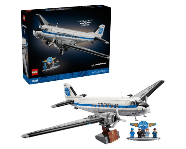 11378 LEGO ICONS Пассажирский самолёт Douglas DC-3 PAN AM