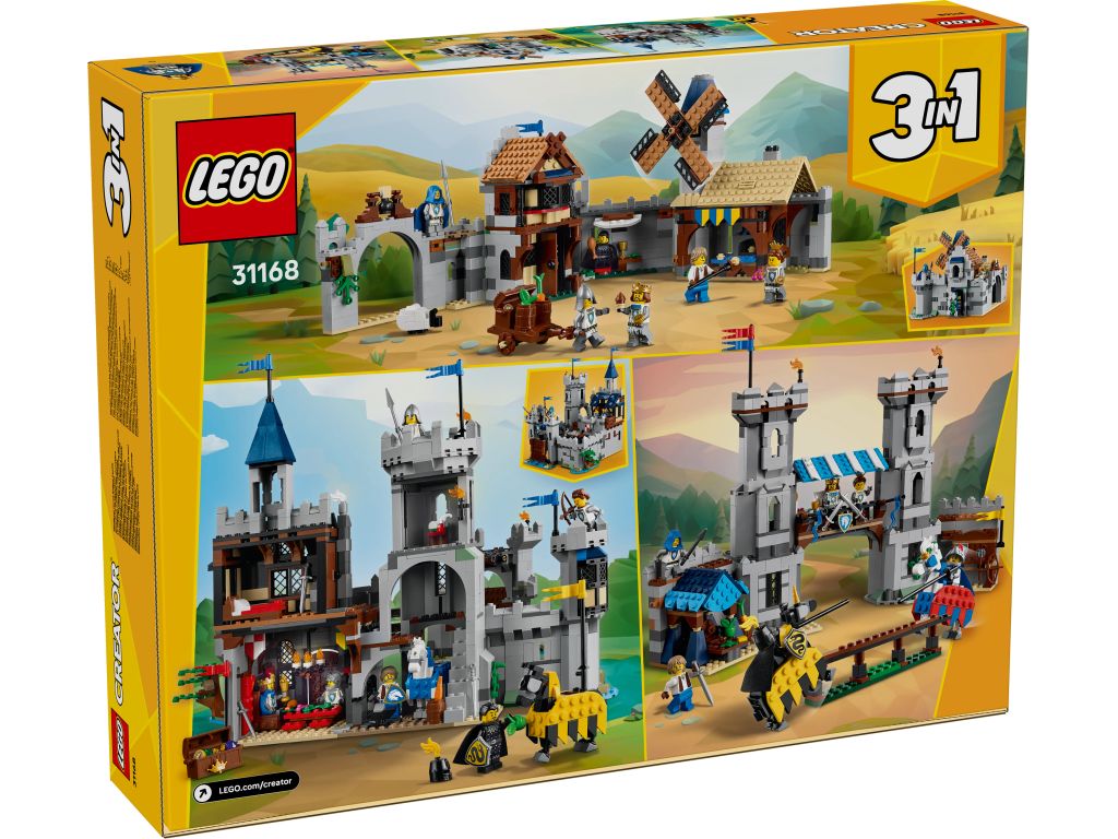 31168 LEGO Creator Средневековый замок конного рыцаря 3 в 1