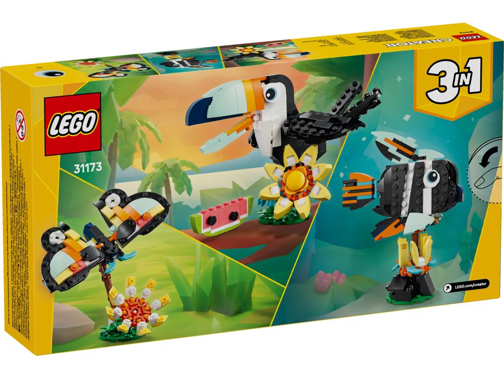 31173 LEGO Creator Дикие животные: тропический тукан 3 в 1