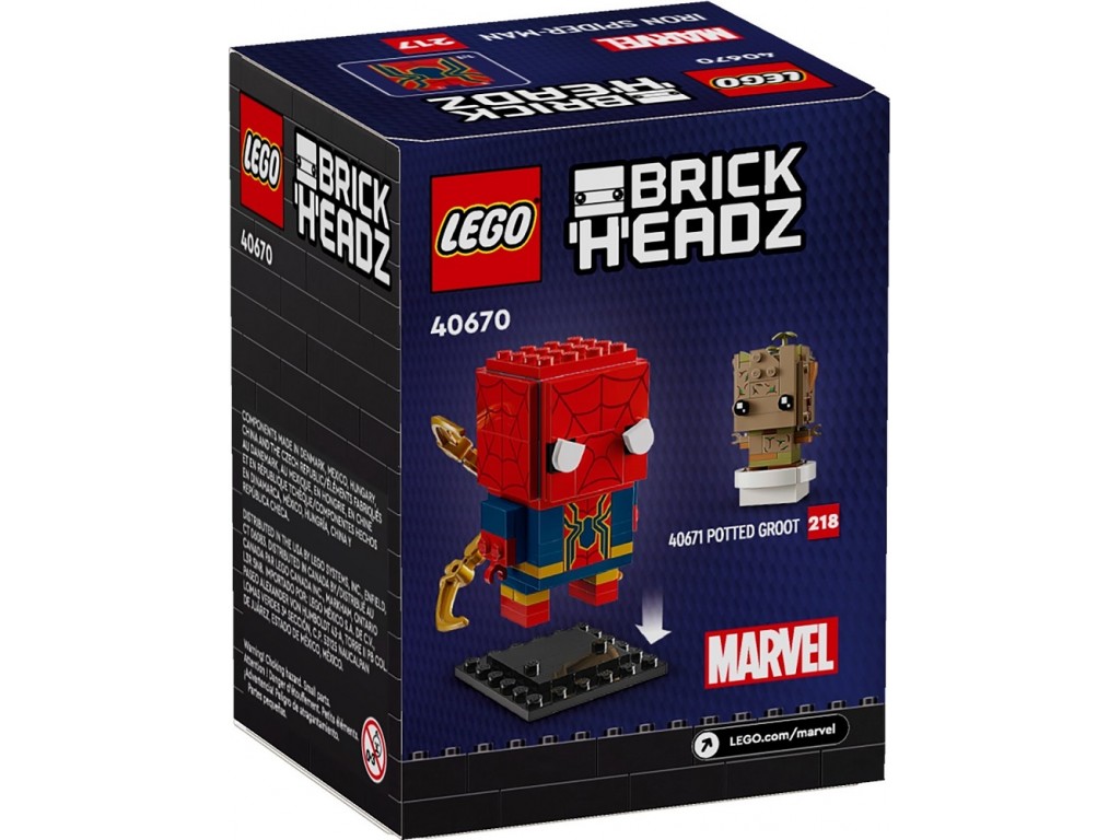 40670 Lego BrickHeadz Железный Человек-Паук