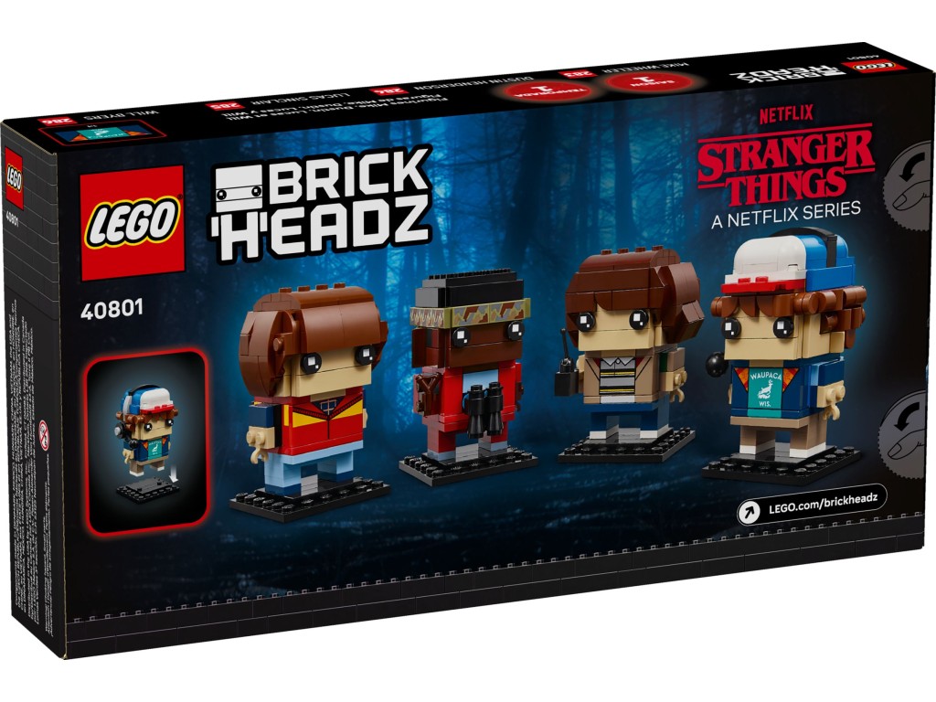 40801 LEGO BrickHeadz Очень странные дела: Майк, Дастин, Лукас и Уилл