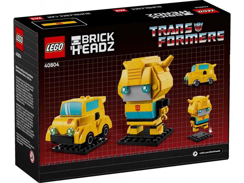 40804 Lego BrickHeadz Трансформер Бамблби и машина