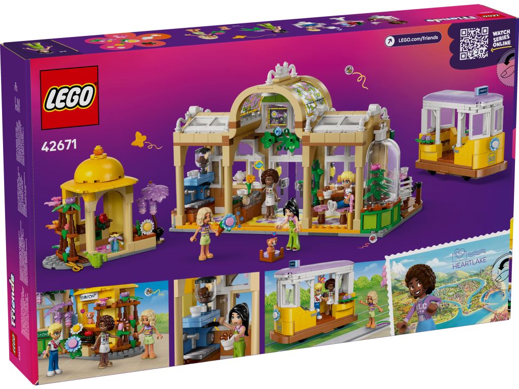 42671 LEGO Friends Кофейня с растениями и цветочный магазин