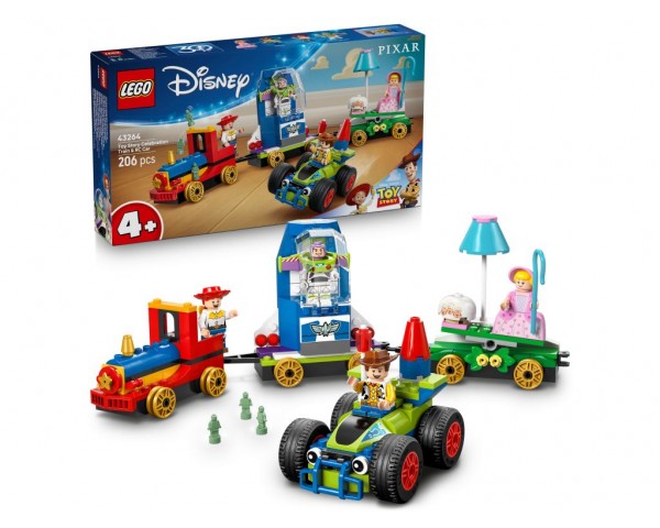 43264 LEGO Disney История игрушек: Праздничный поезд и радиоуправляемая машинка