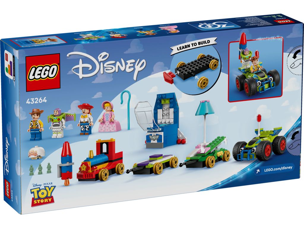 43264 LEGO Disney История игрушек: Праздничный поезд и радиоуправляемая машинка