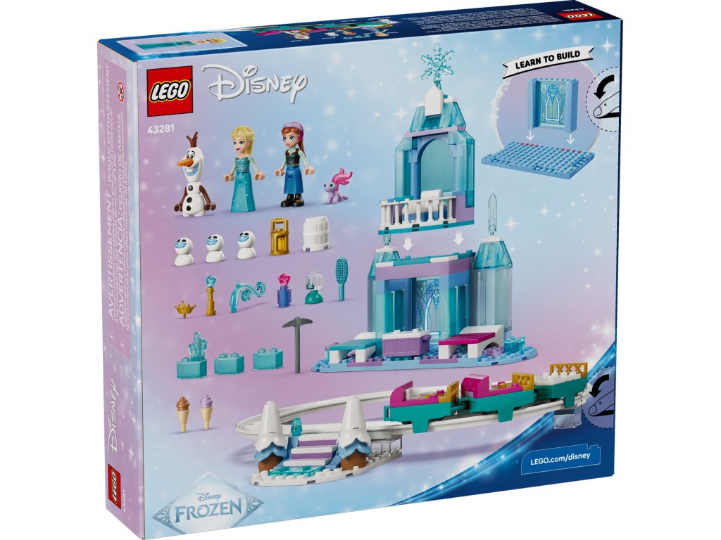43281 LEGO Disney Ледяной замок Эльзы и приключение на снежных горках