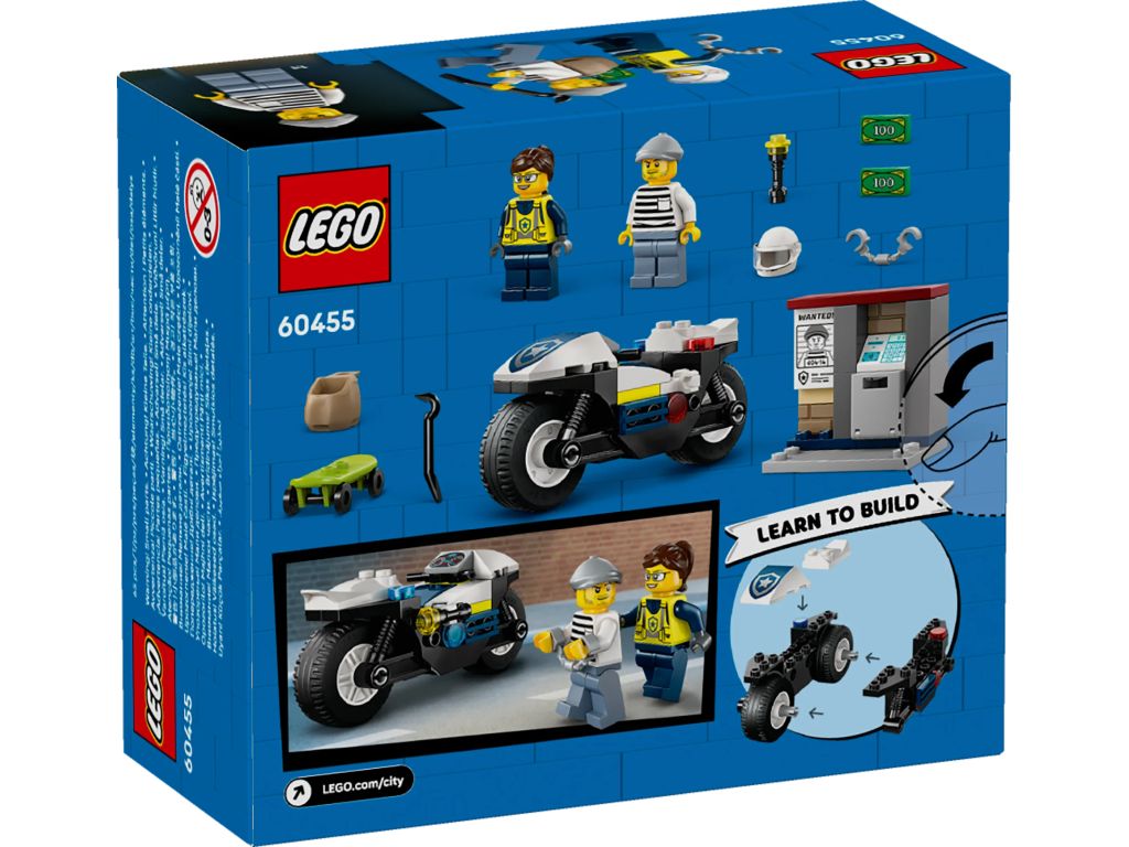 60455 LEGO City Полицейская погоня на мотоцикле