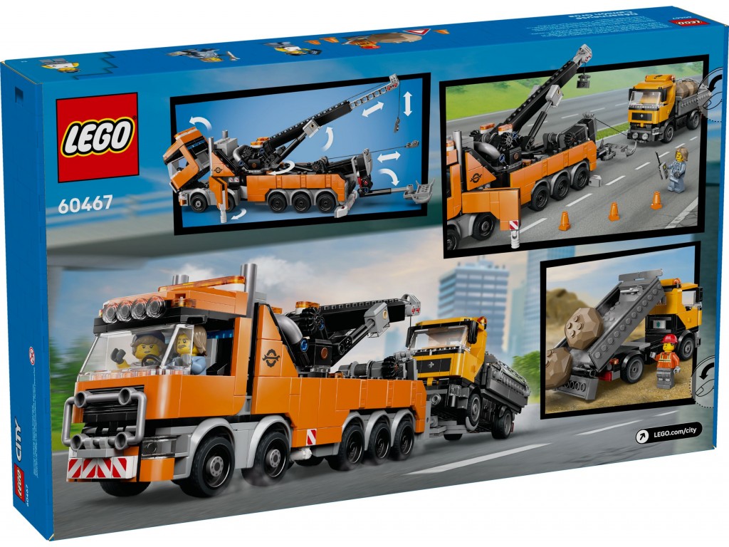 60467 LEGO City Тяжелый эвакуатор с краном