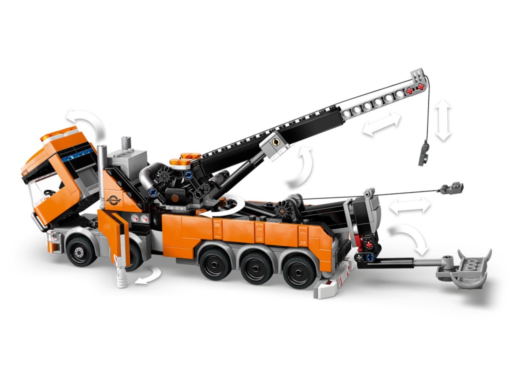 60467 LEGO City Тяжелый эвакуатор с краном