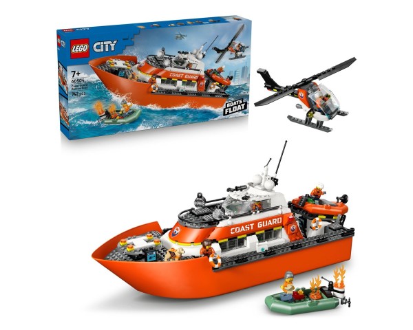 60504 LEGO City Спасательный катер и вертолет береговой охраны