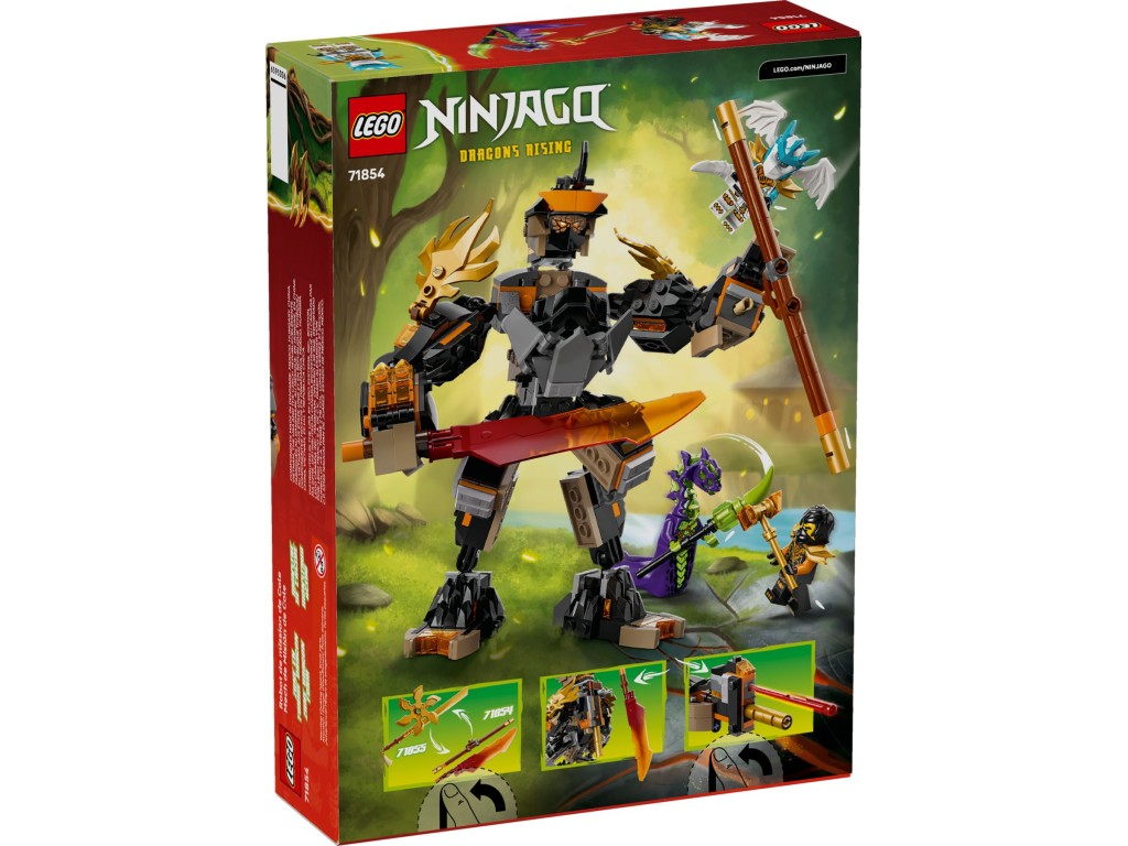 71854 LEGO Ninjago Миссионный мех Коула и Дракон Зейн