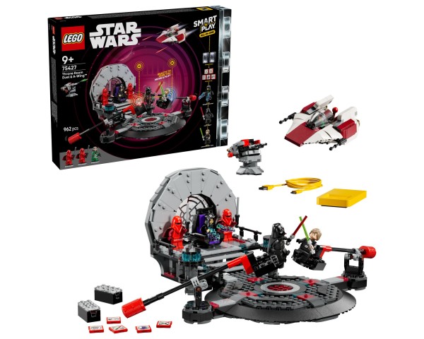 75427 LEGO Star Wars SMART Play Дуэль в тронном зале и истребитель A-wing