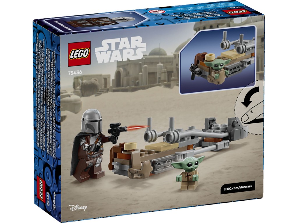 75436 LEGO Star Wars Мандалорец и спидер-байк Грогу