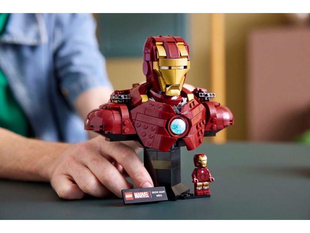 76327 Lego Marvel Бюст Железного Человека MK4