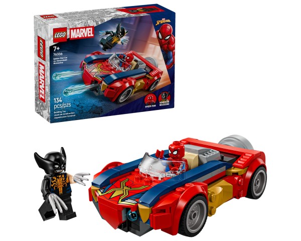76336 LEGO Marvel Spider-Man Веномизированный Росомаха с машиной Человека-паука