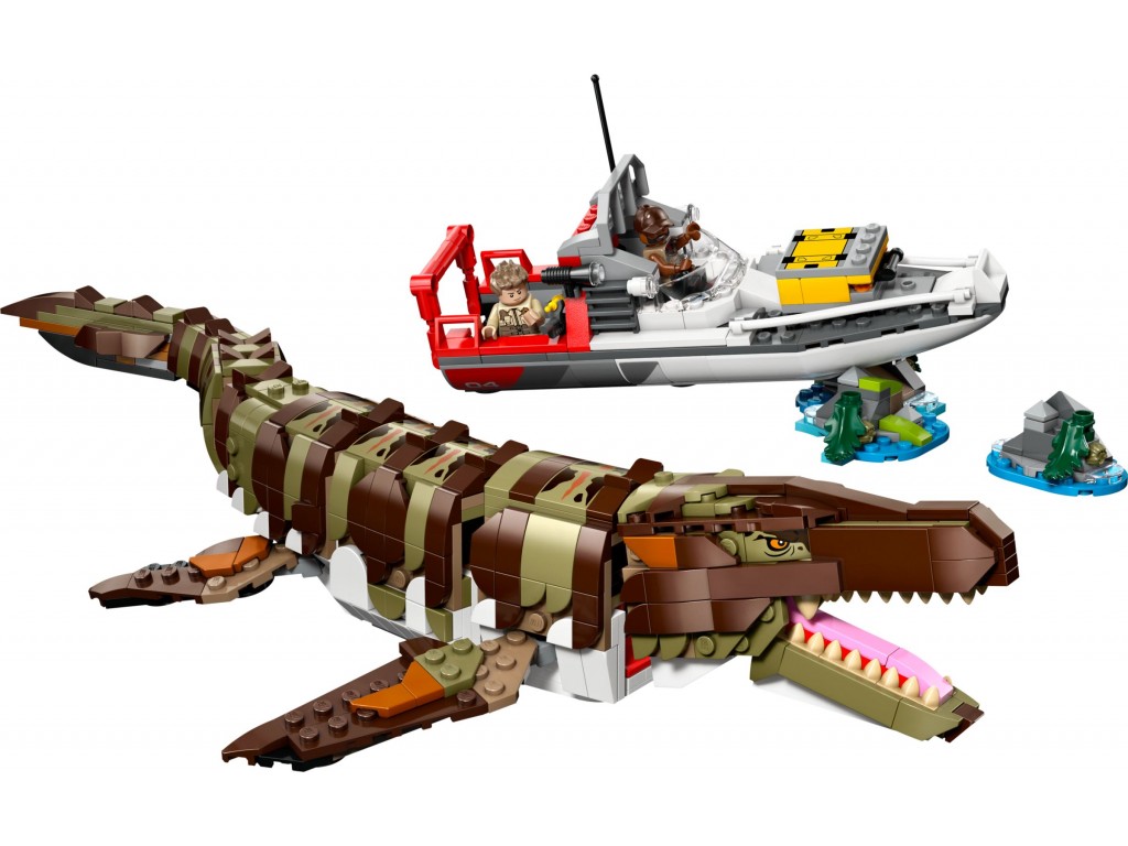 76974 LEGO Jurassic World Миссия на лодке с Мозазавром