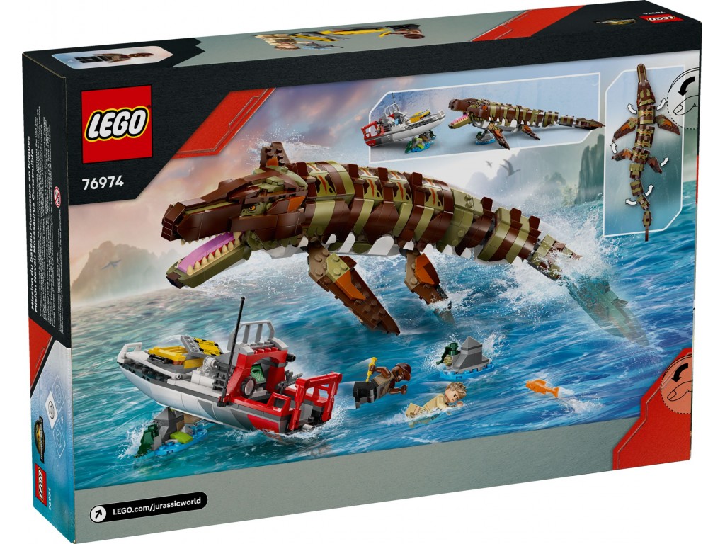 76974 LEGO Jurassic World Миссия на лодке с Мозазавром