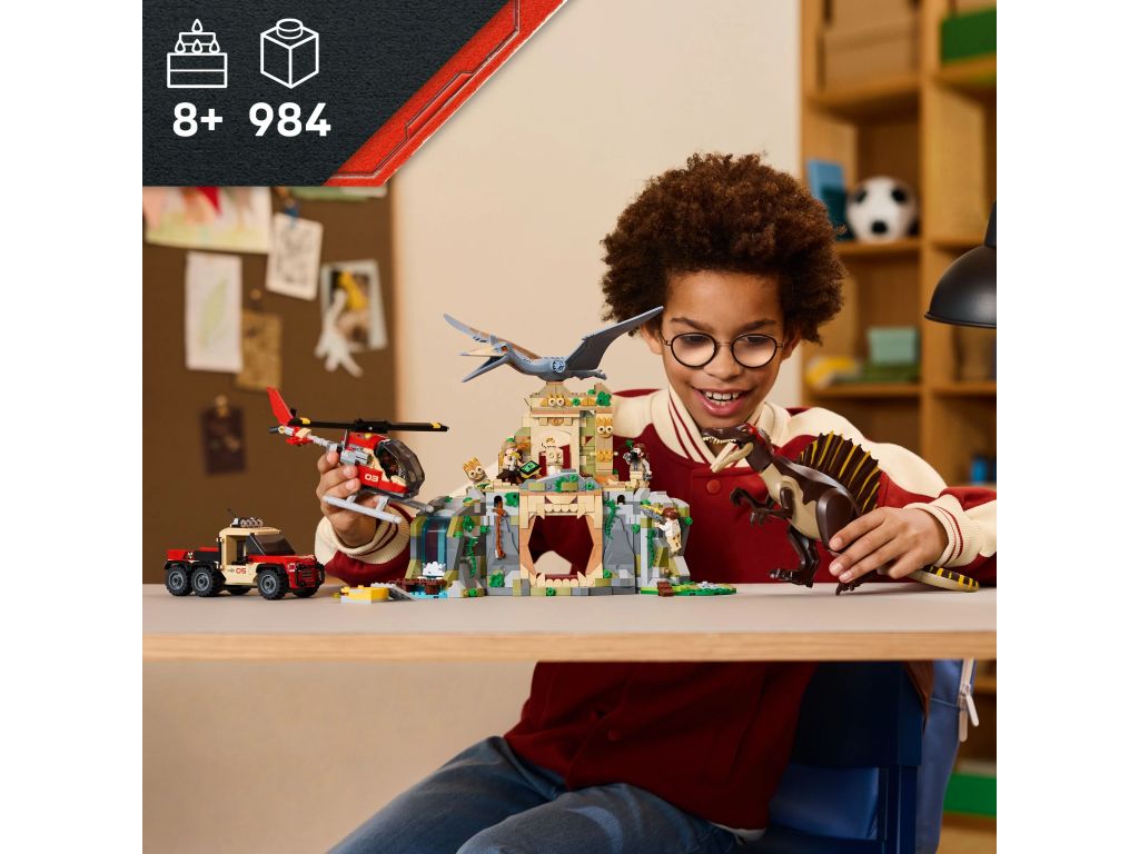 76976 LEGO Jurassic World Воздушная миссия Спинозавра и Кетцалькоатля