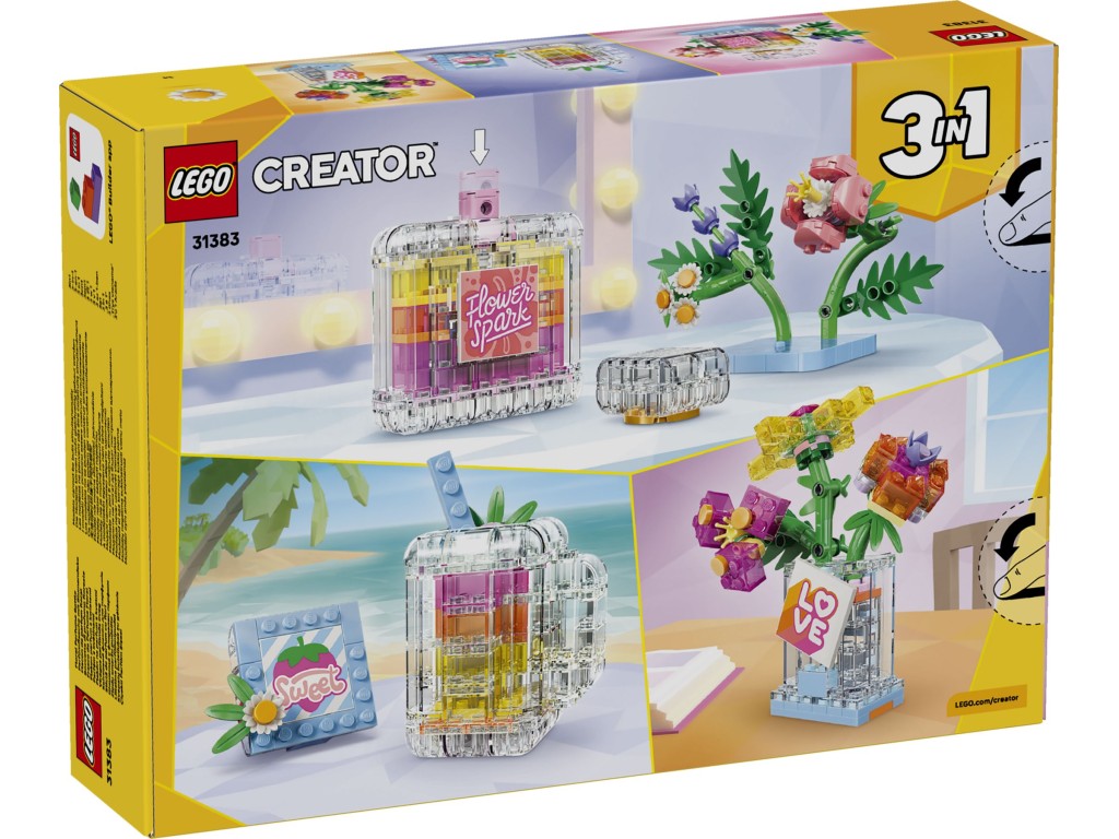 31383 LEGO Creator Цветочный флакон для духов 3 в 1