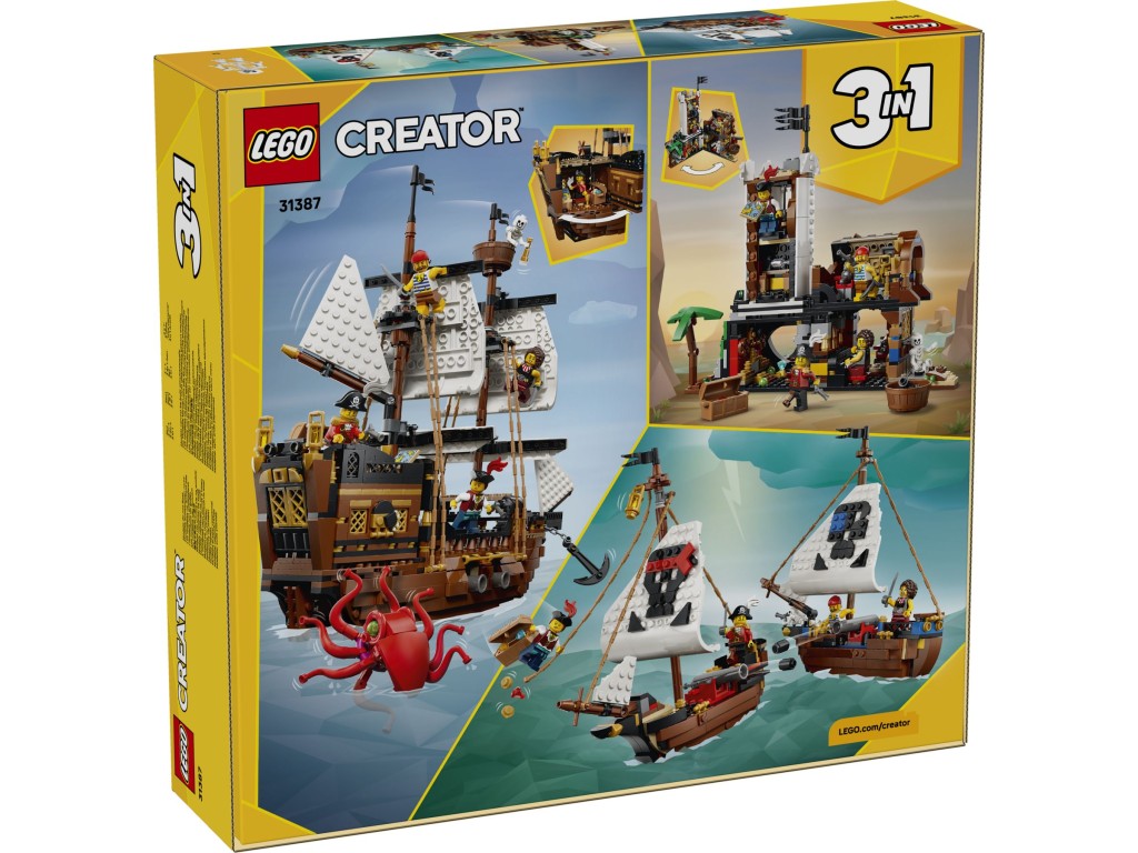 31387 LEGO Creator Легендарный пиратский корабль 3 в 1