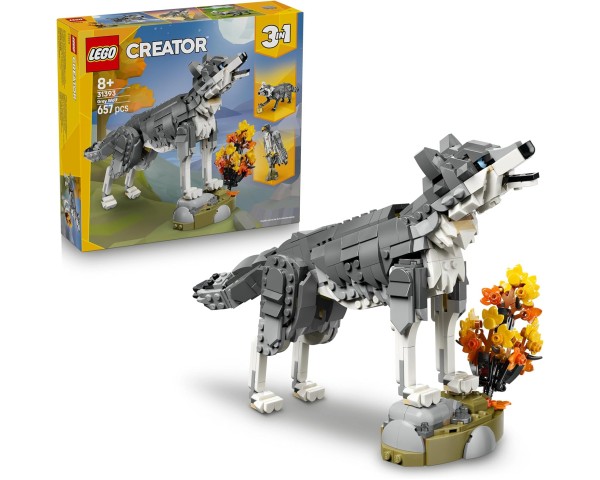 31393 LEGO Creator Лесные животные: Серый волк 3 в 1