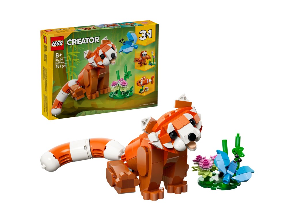 31394 LEGO Creator Милые животные: Красная панда 3 в 1 31394 LEGO Creator Милые животные: Красная панда 3 в 1