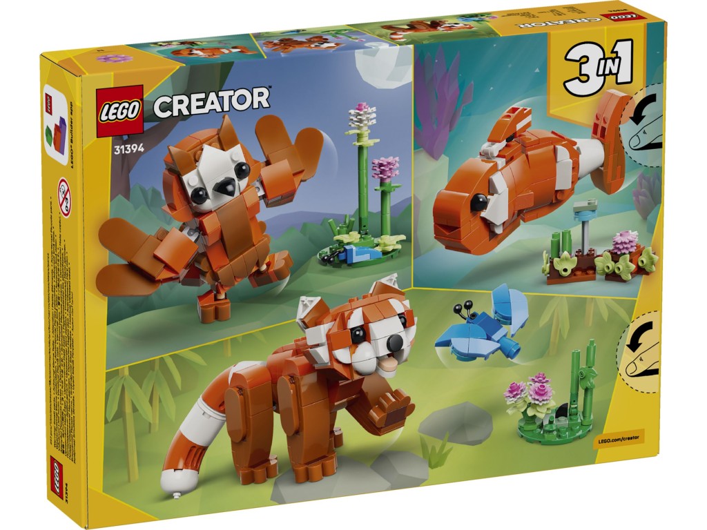 31394 LEGO Creator Милые животные: Красная панда 3 в 1