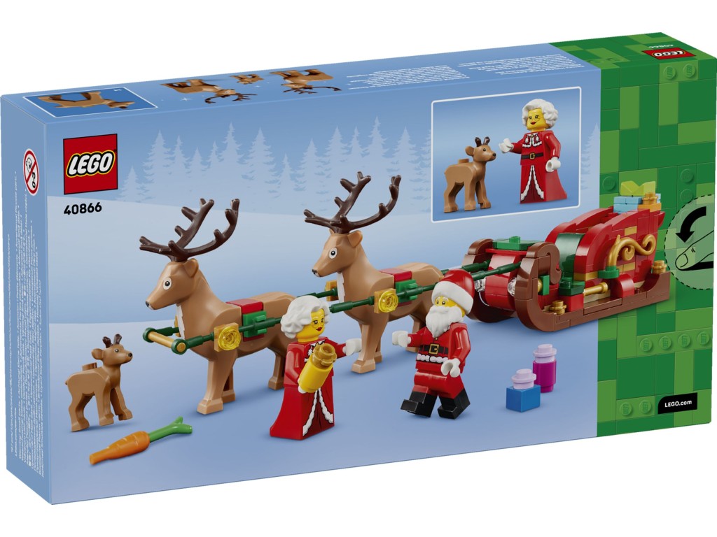 40866 LEGO Рождественское приключение Санта-Клауса на санях