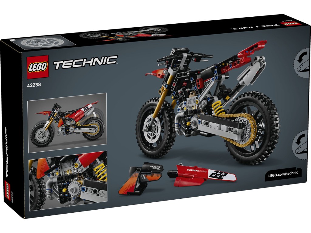 42238 LEGO Technic Мотоцикл Ducati Desmo450 MX Factory