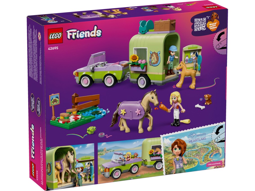 42695 LEGO Friends Прицеп для перевозки лошади и жеребенка
