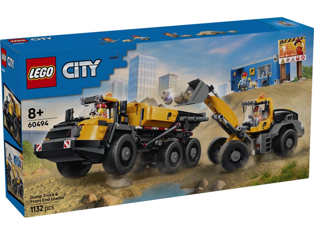 60494 LEGO City Самосвал и фронтальный погрузчик 60494 LEGO City Самосвал и фронтальный погрузчик