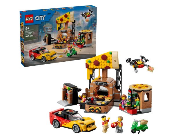 60496 LEGO City Пиццерии и транспортные средства для доставки