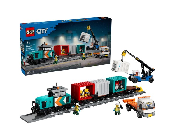 60509 LEGO City Портовый грузовой поезд с краном и грузовиком
