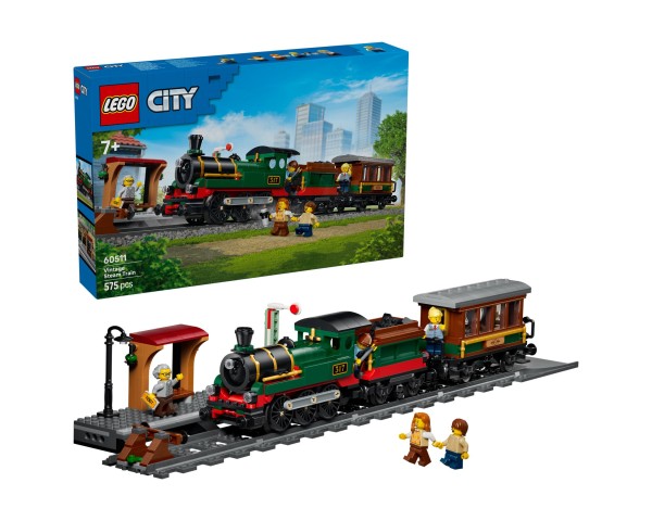60511 LEGO City Винтажный паровоз