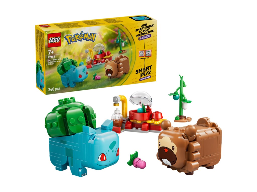 72155 LEGO Pokemon Smart Play Ягодная вечеринка с Бульбазавром и Бидуфом 72155 LEGO Pokemon Smart Play Ягодная вечеринка с Бульбазавром и Бидуфом