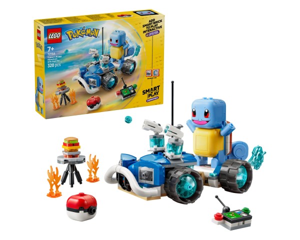 72156 LEGO Pokemon Smart Play Приключения дрессировщика в багги со Сквиртлом