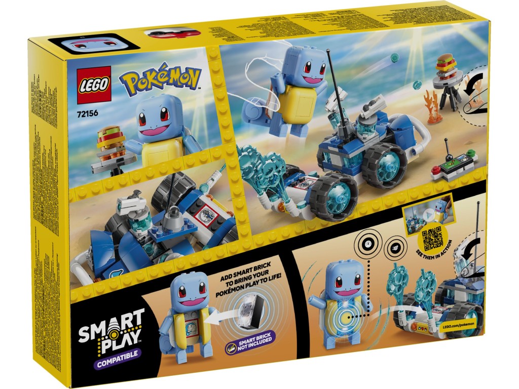 72156 LEGO Pokemon Smart Play Приключения дрессировщика в багги со Сквиртлом