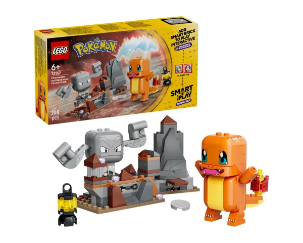 72157 LEGO Pokemon Smart Play Схватка в пещере Чармандер и Геодуд