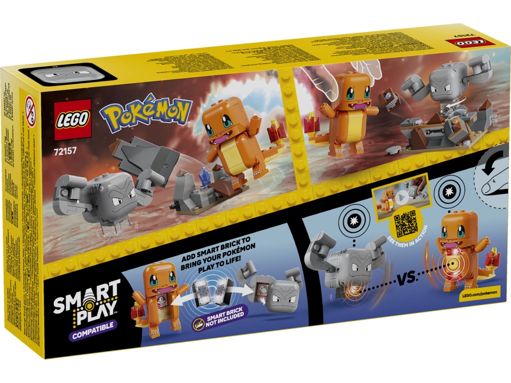 72157 LEGO Pokemon Smart Play Схватка в пещере Чармандер и Геодуд