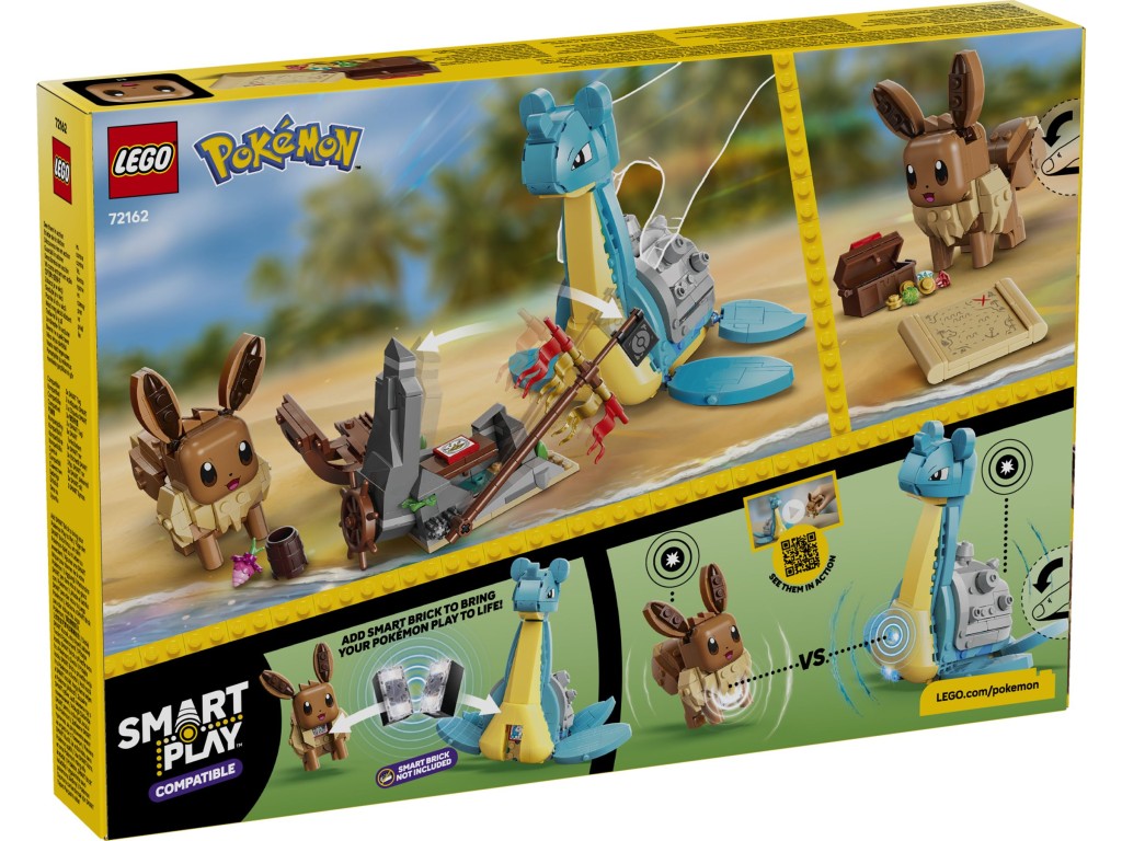 72162 LEGO Pokemon Smart Play Поиск сокровищ Иви и Лапраса