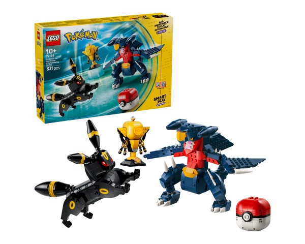 72165 LEGO Pokemon Smart Play Битва за чемпионский титул между Умбреоном и Гарчомпом