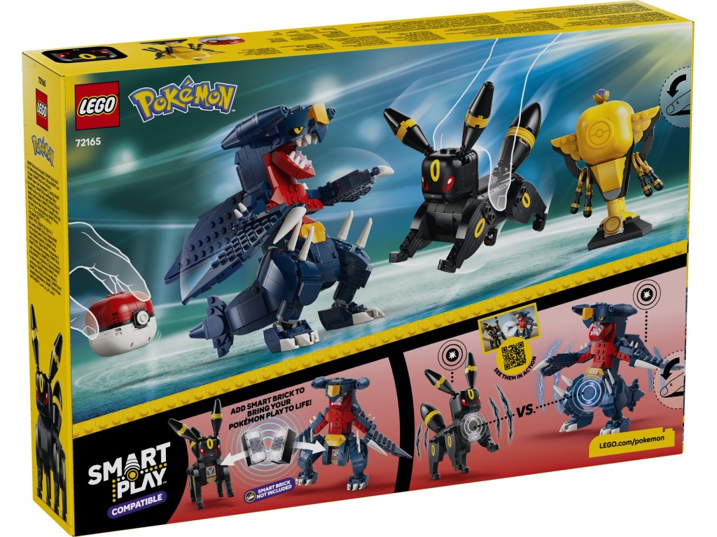 72165 LEGO Pokemon Smart Play Битва за чемпионский титул между Умбреоном и Гарчомпом