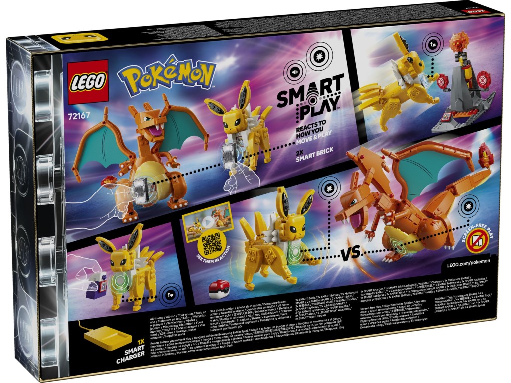 72167 LEGO Pokemon Smart Play Джолтеон против Чаризарда: Абсолютная битва