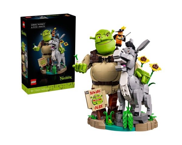 72423 LEGO Shrek Фигурки Шрек, Осел и Кот в сапогах