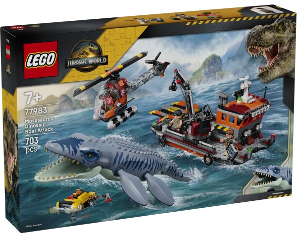 77983 LEGO Jurassic World Нападение Мозазавра на лодку