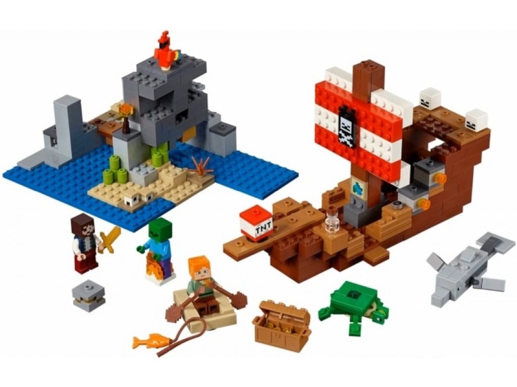 21152 Пиратский корабль Lego Minecraft