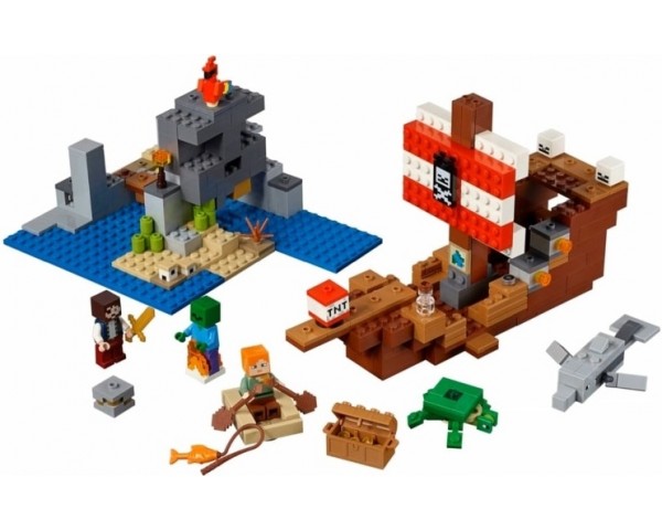 Конструктор Lego Minecraft 21152 Пиратский корабль