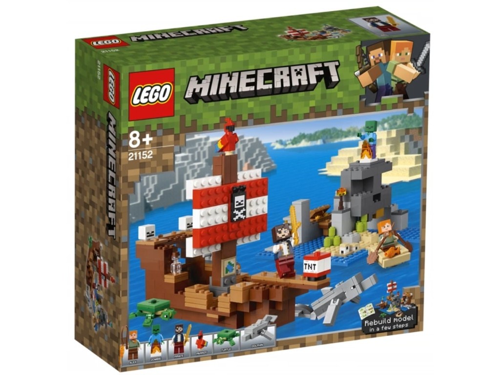 21152 Пиратский корабль Lego Minecraft